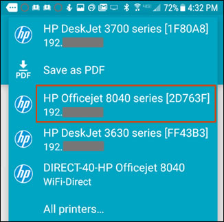 How to from Android Smartphone Tablet with HP