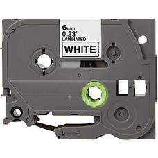 Brother TZe-211 Compatible P-Touch Label Tape, 1/4" Black on White